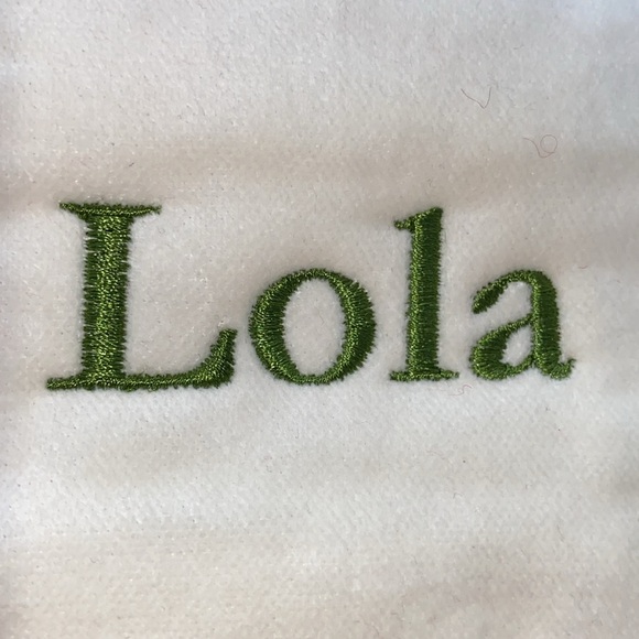 Pottery Barn Lola Christmas Holiday Stocking Red Cream 14 inch - Picture 2 of 9